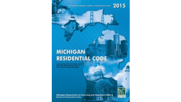 2015 Michigan Residential Code Book