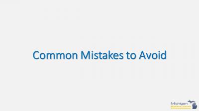 Common Mistakes to Avoid