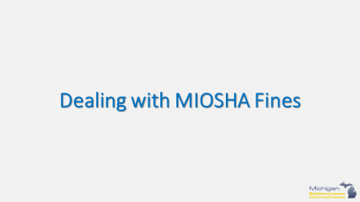 Preventing MIOSHA Fines