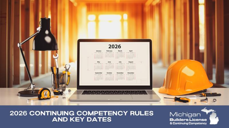 2026 Continuing Competency Rules and Key Dates