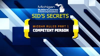 MIOSHA General Rules Part 1 - Competent Person