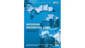 2015 Michigan Residential Code Book